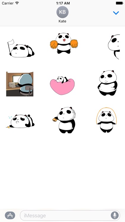 Panda a Dancer Stickers