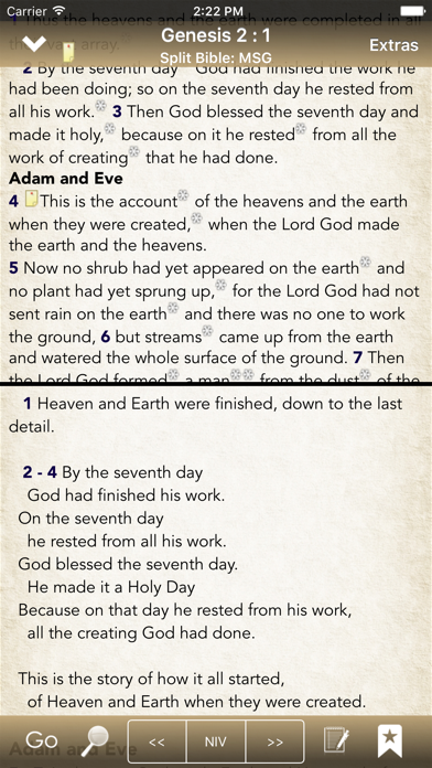 BibleScope: NIV, Message, ERV Screenshot
