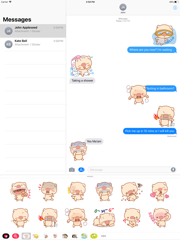 Screenshot #5 pour Piggy Pig Sticker