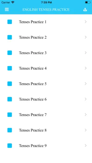 English Tenses Practice screenshot 1