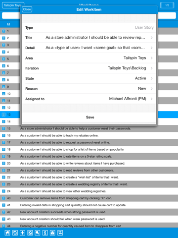 Screenshot #6 pour iTFSProg - TFS Client