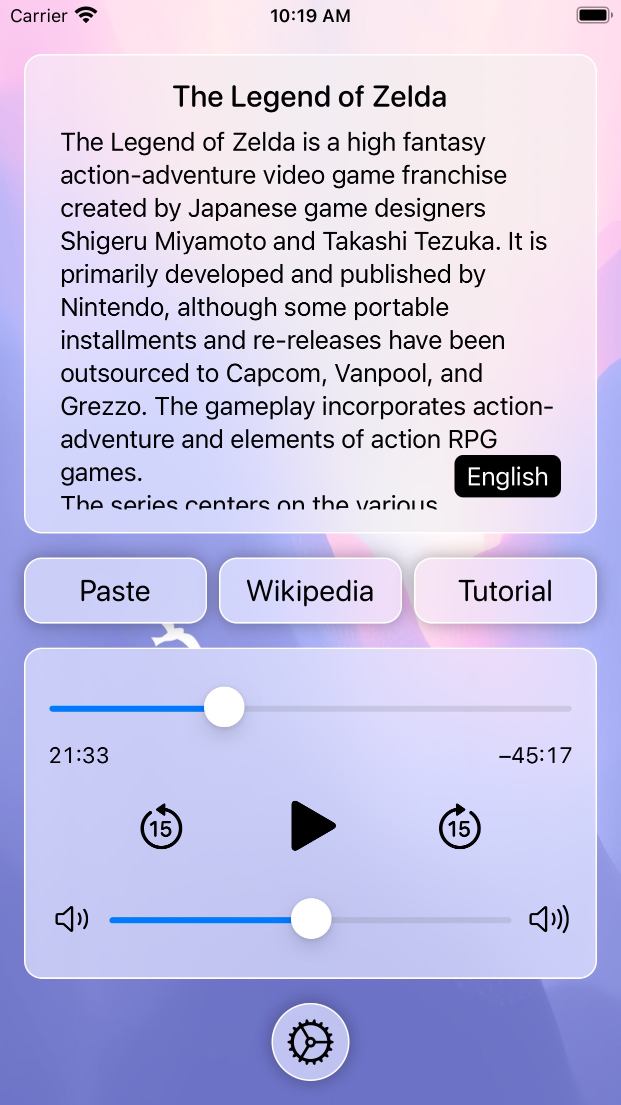 Screenshot do app aiSpeech: AI Speech & Chat
