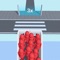 Use the escalators to move the people into the boats