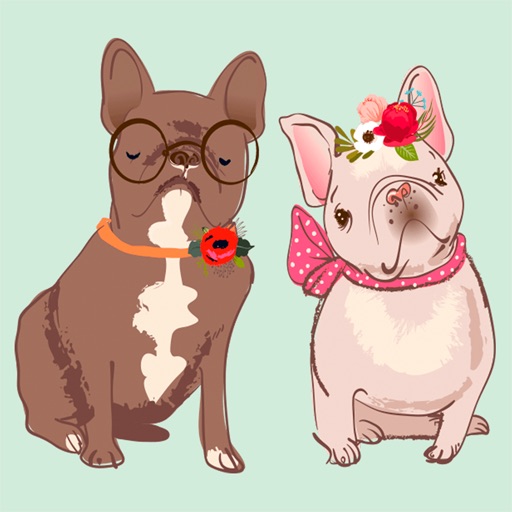 Pug French bulldog & Dachshund icon