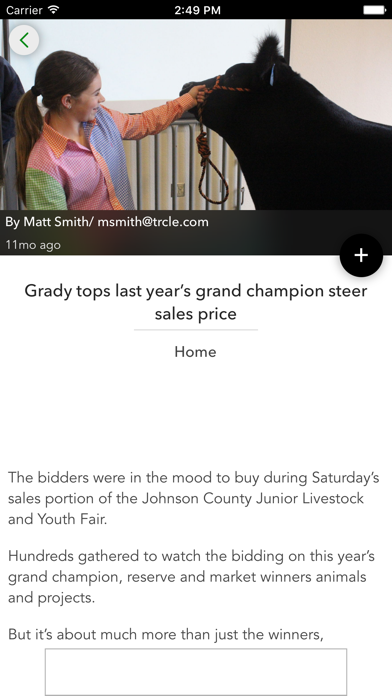 Johnson County Livestock Show Screenshot 2 - AppWisp.com Johnson County Livestock Show Screenshot 2 - AppWisp.com