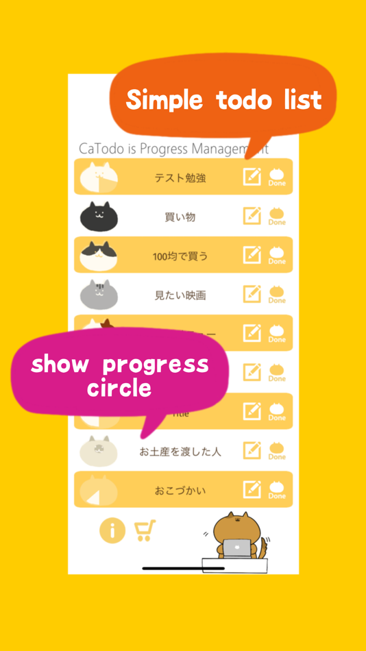 #1. CaTodo is Progress Management (iOS) By: Sumie Watanabe