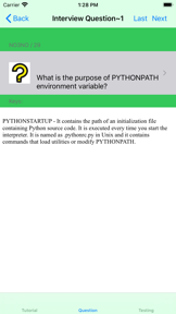 Tutorial for Python screenshot