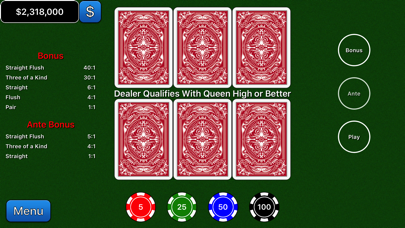 Beat the House 3 Card Screenshot