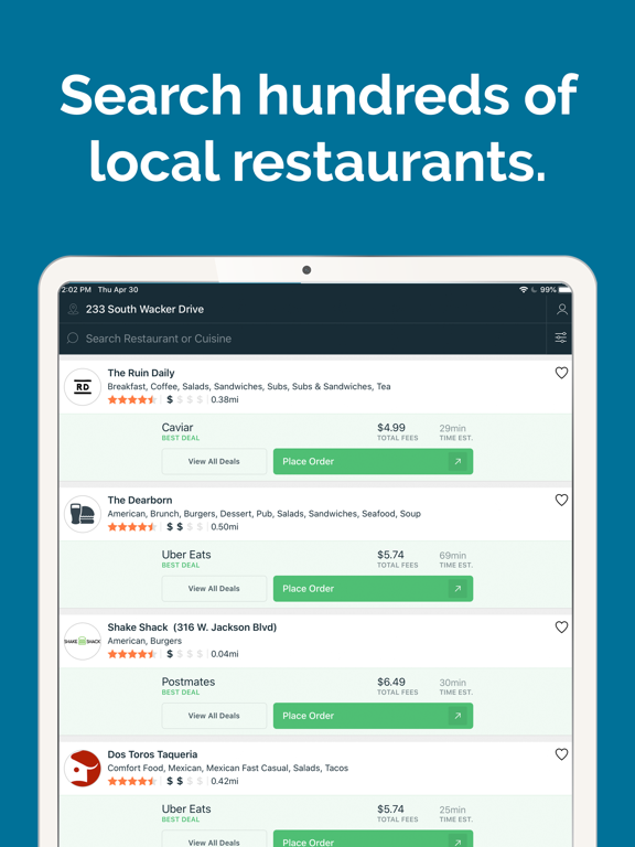 FoodBoss - Food Delivery iPad screenshot 1 - Food & Drink app