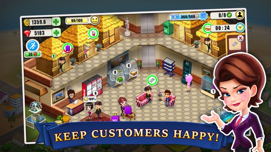 #1. Resort Tycoon-Hotel Simulation (iOS) 由: AppOn
