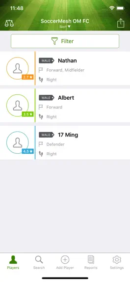 Game screenshot Player Report by SoccerMesh apk