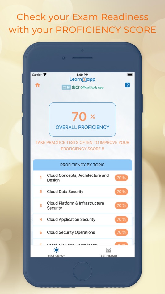 #2. CCSP - (ISC)² Official App (iOS) โดย: learnZapp