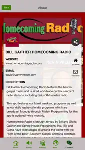 Bill Gaither Homecoming Radio screenshot #5 for iPhone