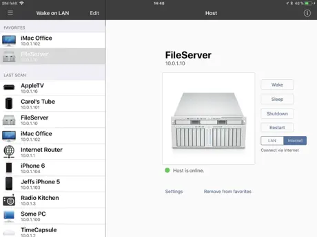 iNet for iPad Network Scanner