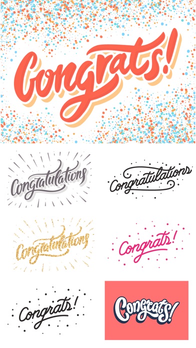 Congrats & Congratulation Pack screenshot 3