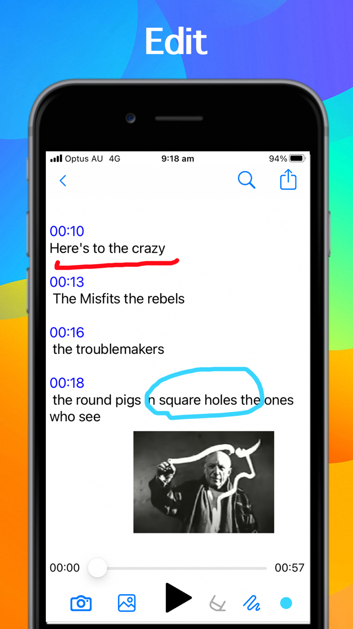 Transcribe Live Dictation