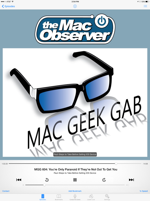 Screenshot #1 for Mac Geek Gab