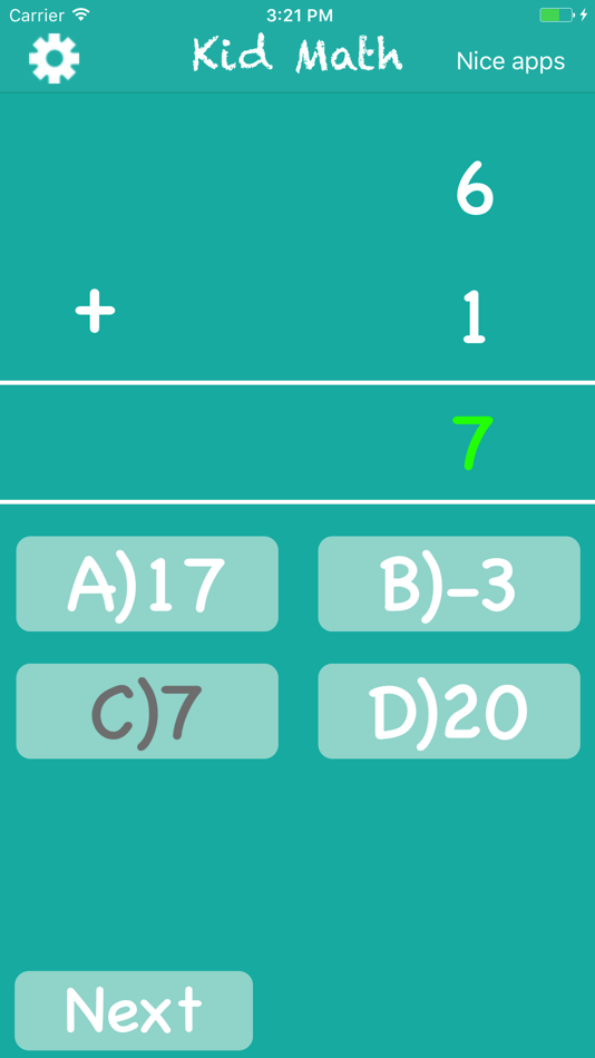 #3. Kid Math Fun (iOS) 由: gangadhar goud