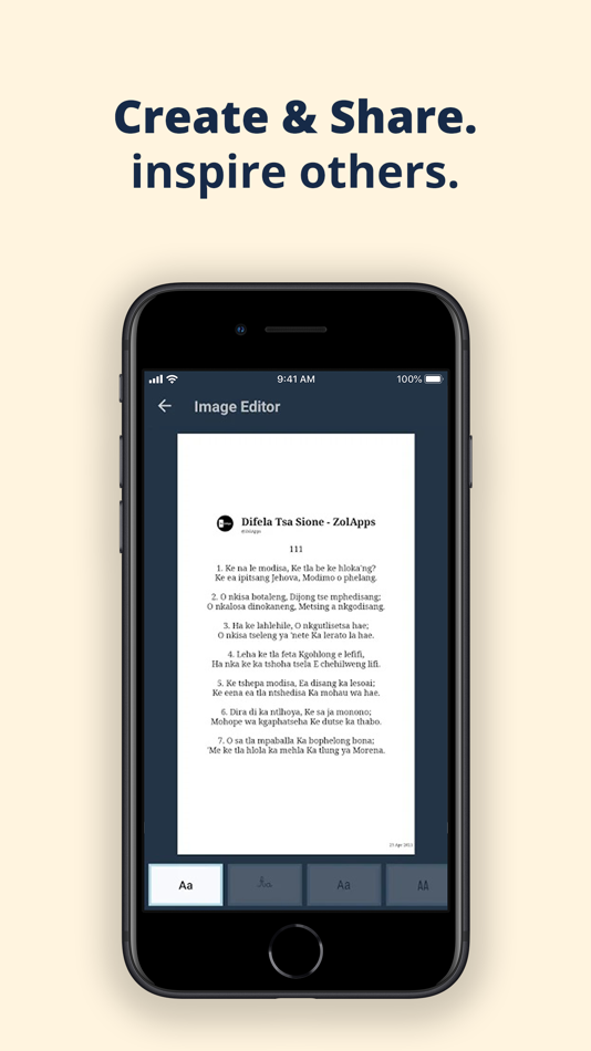 #7. Difela Tsa Sione by ZolApps (iOS) 由: Obakeng Mataboge