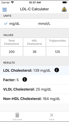 LDL Cholesterol Calculator screenshot 2