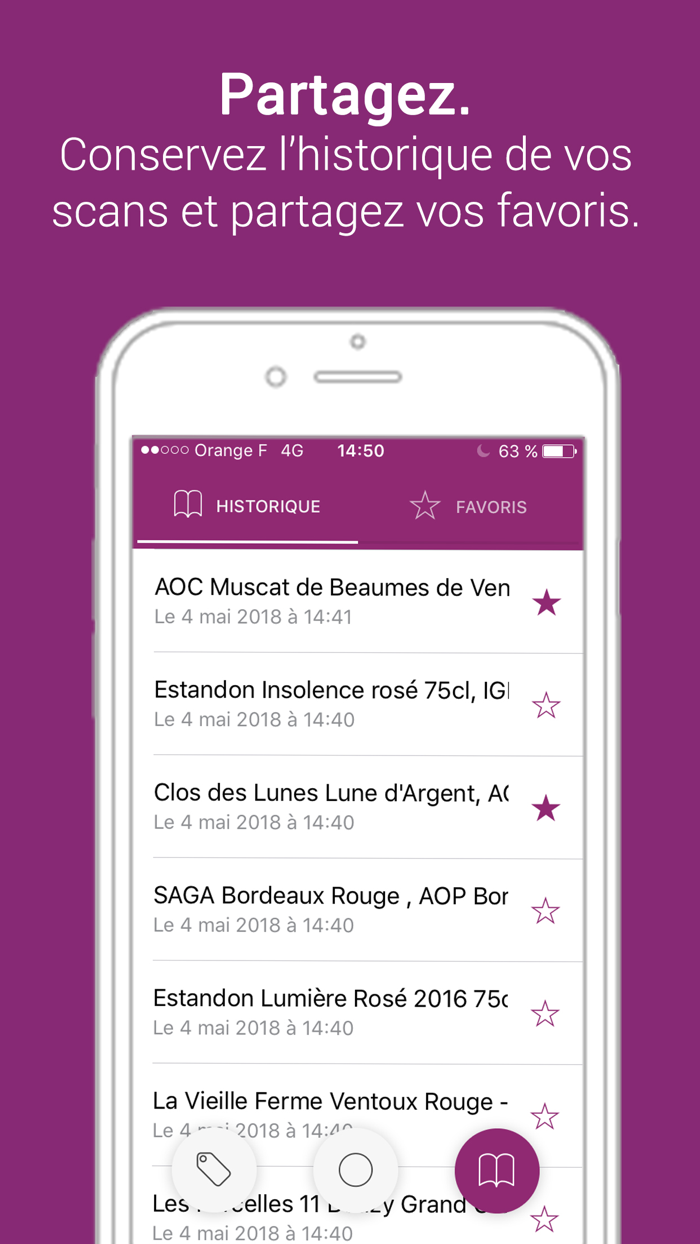 Vincod. Scan vins and champagnes