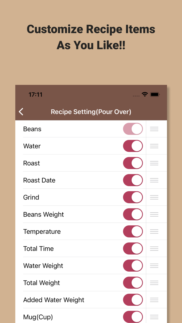 Coffee Recipe Notes - Kopi