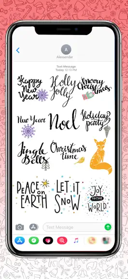 Game screenshot Hand Drawn Santa Emojis apk