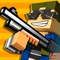 This is an online sandbox shooting game of 3D pixel style