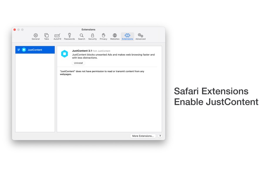 #4. JustContent (macOS) 由: Zhiguang Han