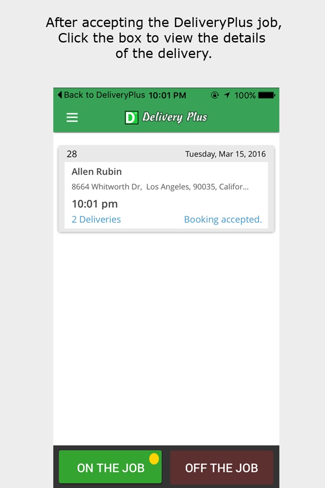 Delivery Plus Driver’s App screenshot 2