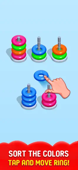 Game screenshot Color Hoop Stack - Sort ring mod apk