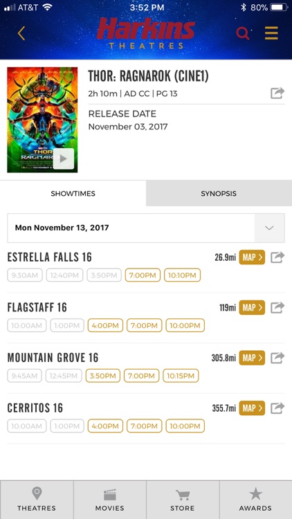 Harkins: Movies, Awards & More
