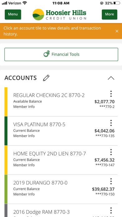 HHCU Mobile Banking Screenshot