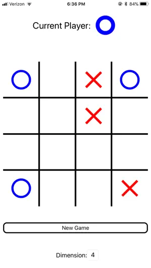 N-by-N Tic-Tac-Toe screenshot 1
