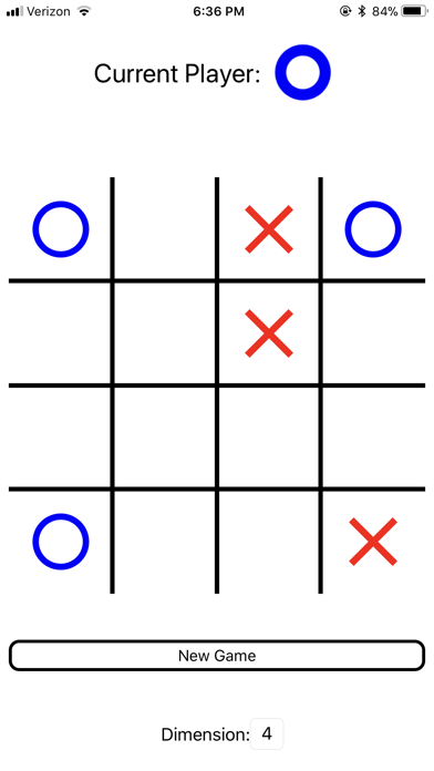 Screenshot #1 pour N-by-N Tic-Tac-Toe