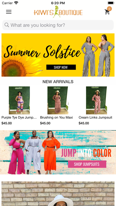Kiwis Boutique Screenshot