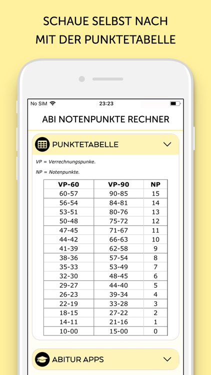 Abitur Notenpunkte Rechner screenshot-3