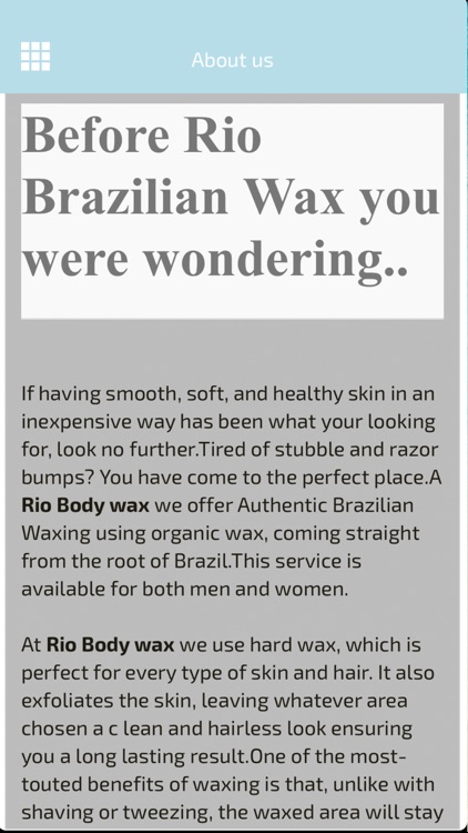 Rio Body wax