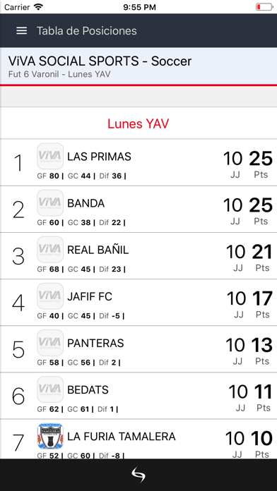 ViVA SOCIAL SPORTS Screenshot