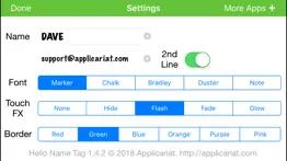 hello name tag iphone screenshot 2