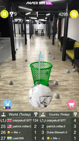 Game screenshot Paper Bin AR - throw paper mod apk