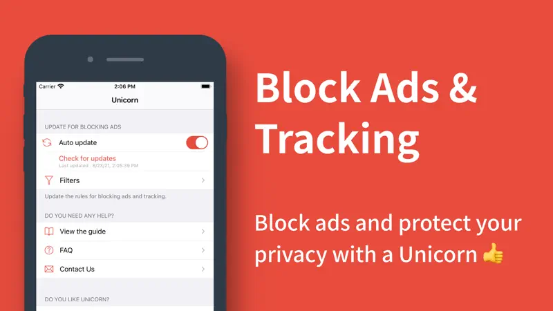 Unicorn:Ad Blocker for Safari screenshot 1 of 5