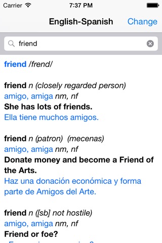 Spanish – English Dictionaryのおすすめ画像1
