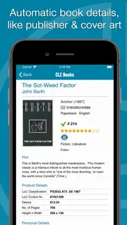 clz books - book database iphone screenshot 2