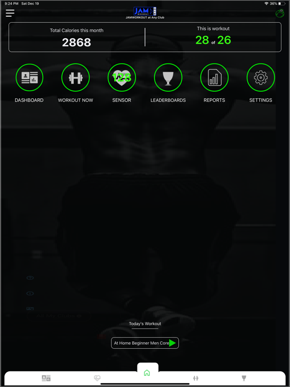 JAMWORKOUT iPad screenshot 1 - Health & Fitness app