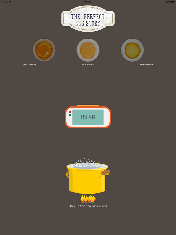 Egg Boiling Timer - 3 ways iPad screenshot 2 - Food & Drink app