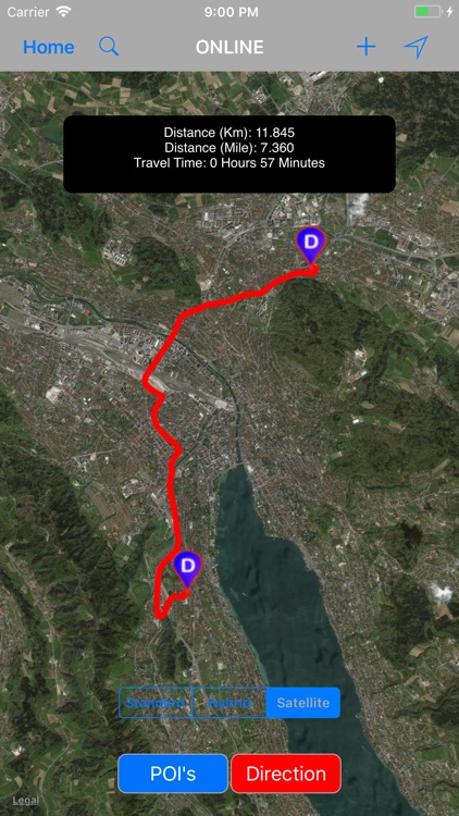 Zurich (Switzerland) Map
