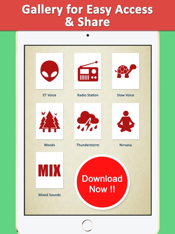 Voice Changer Recorder Fuvoch iPad screenshot 5 - Entertainment app