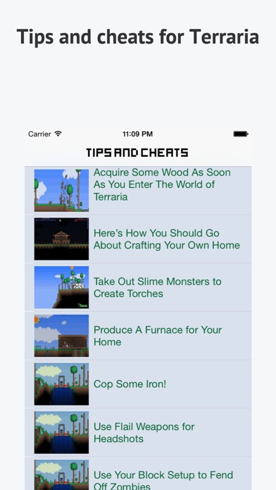 Screenshot #1 pour Guide & Wiki for Terraria