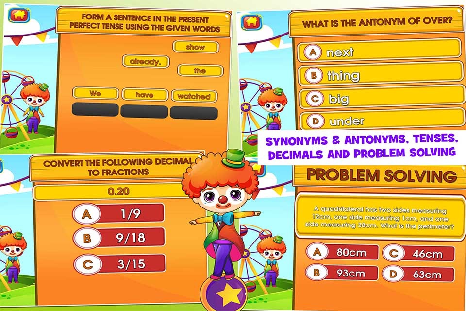 Circus Fourth Grade Games screenshot 3